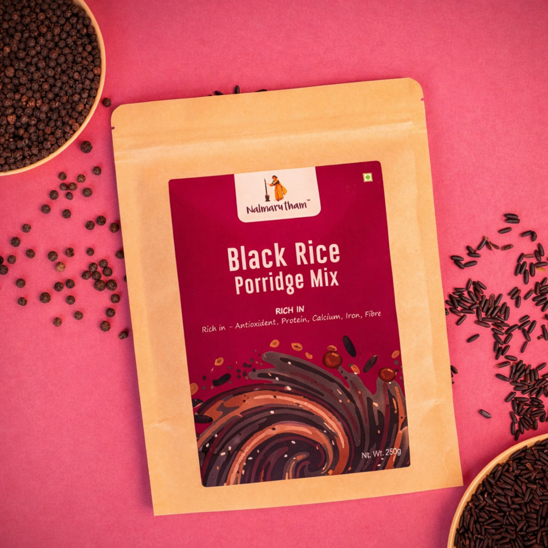 Traditional karuppu kavuni porridge mix for healthy growth and immunity