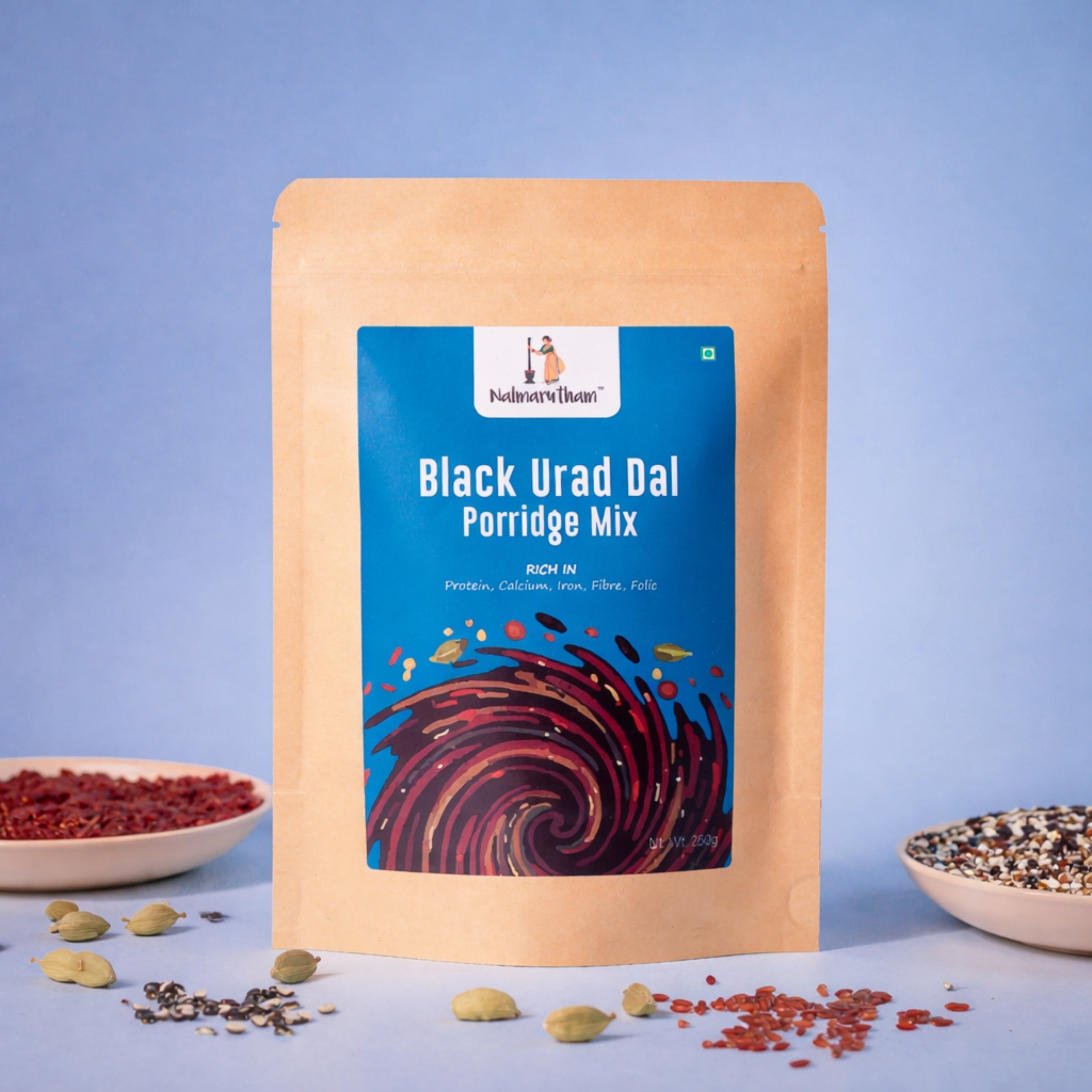 Traditional Black Urad Dal porridge mix for strong bones and healthy growth