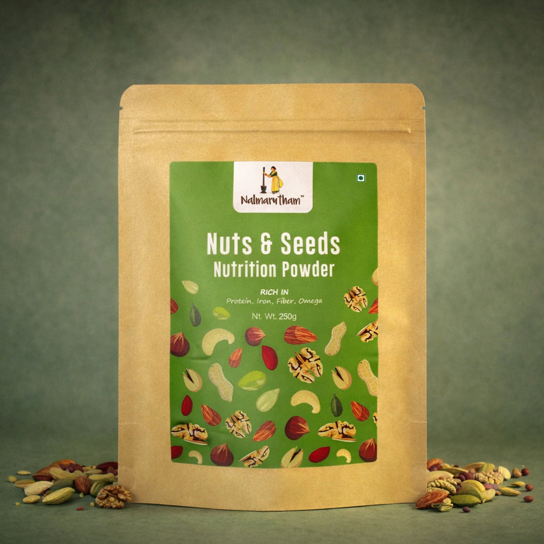 Nuts and seeds powder for kids with natural protein and healthy fats