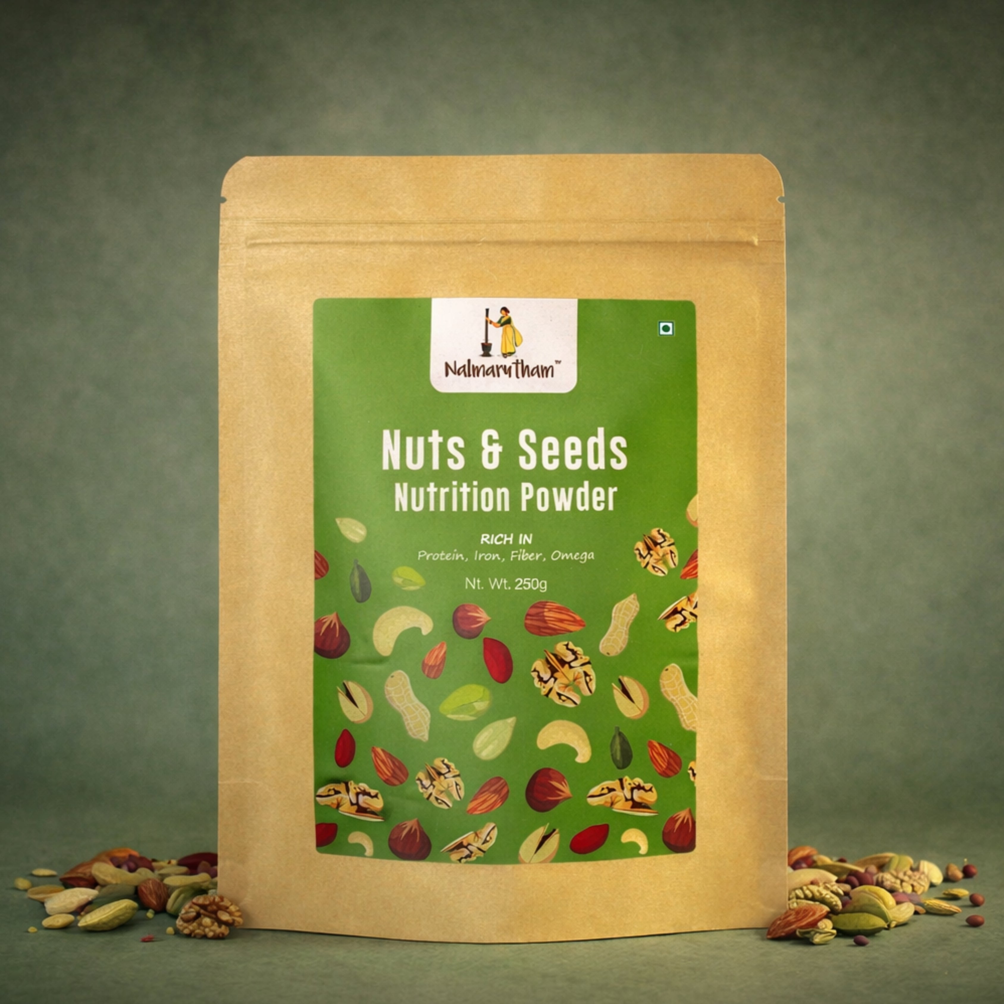 Nuts and seeds powder for kids with natural protein and healthy fats
