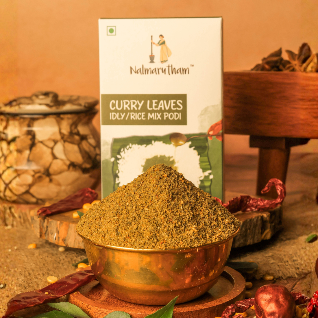 Premium curry leaves rice mix powder for kids and families