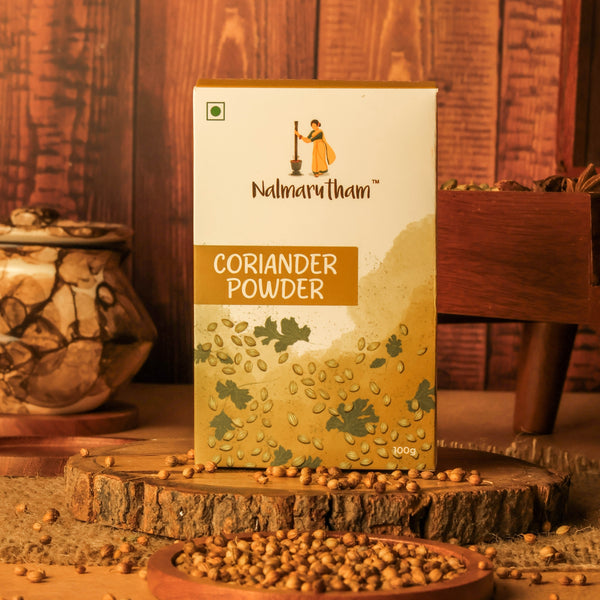 Coriander powder made from Country dhaniya seeds for rich aroma and taste