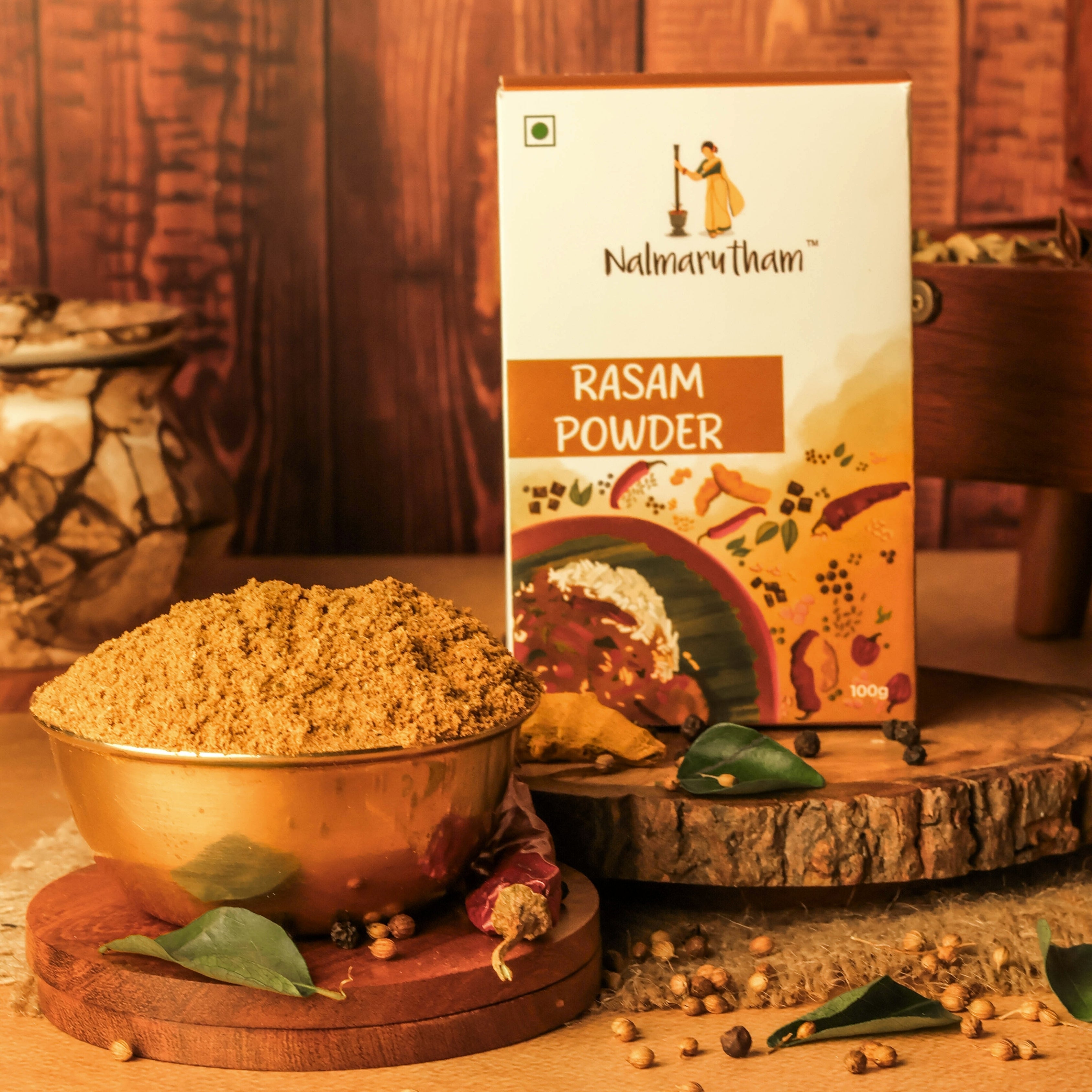 Premium rasam powder with handpicked spices and rich aroma