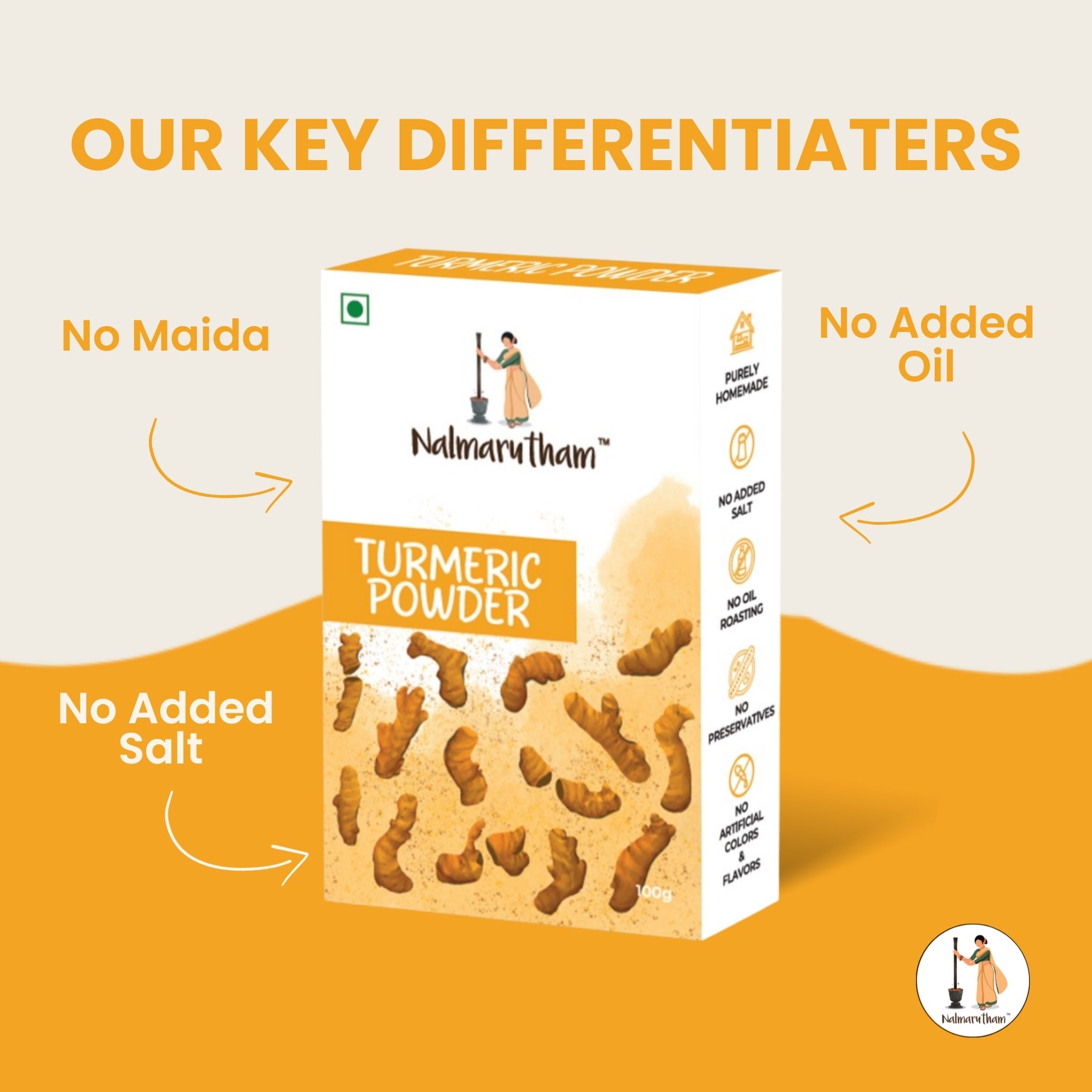Golden Turmeric Powder – Earthy & Finely Milled Spice