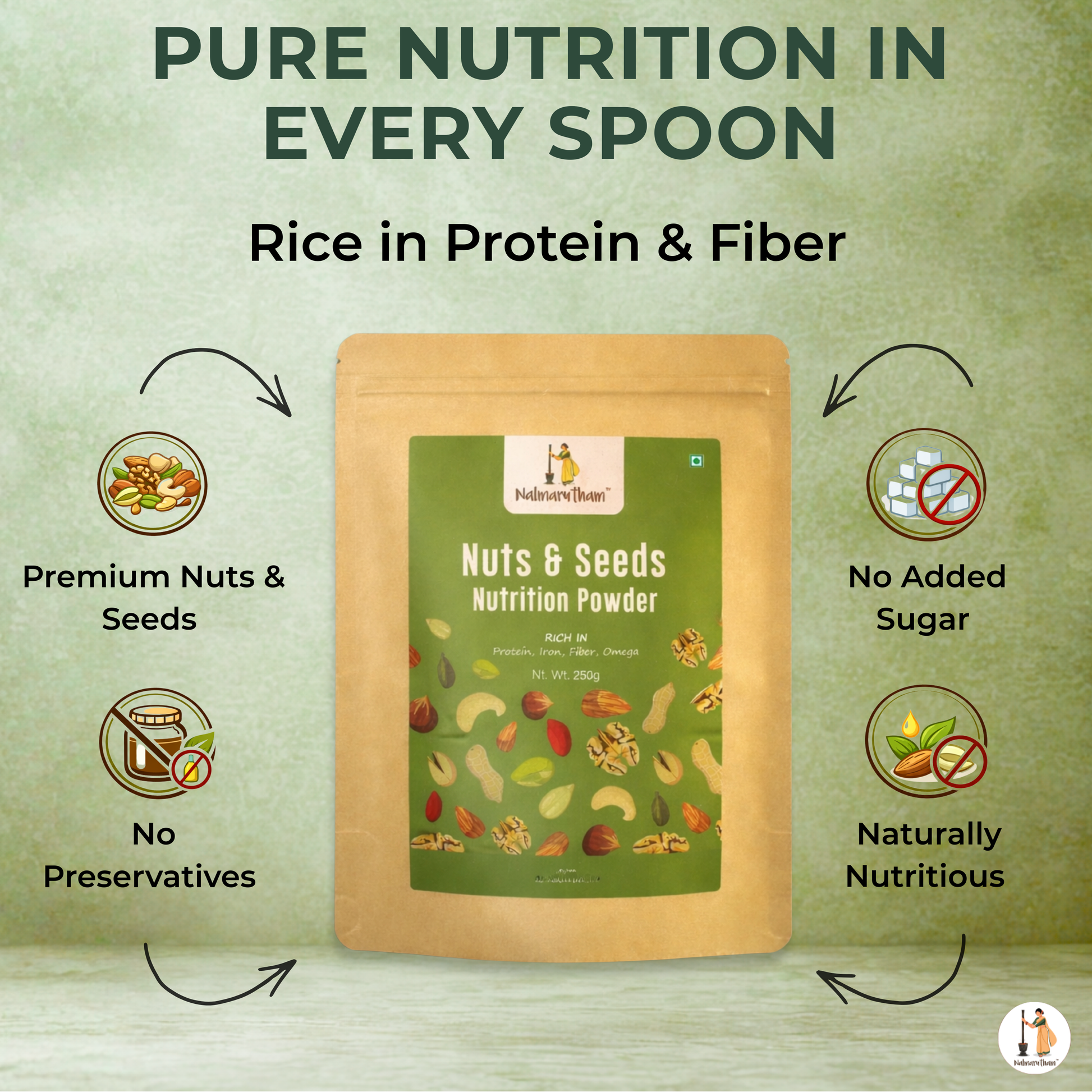 natural nutrition powder without sugar