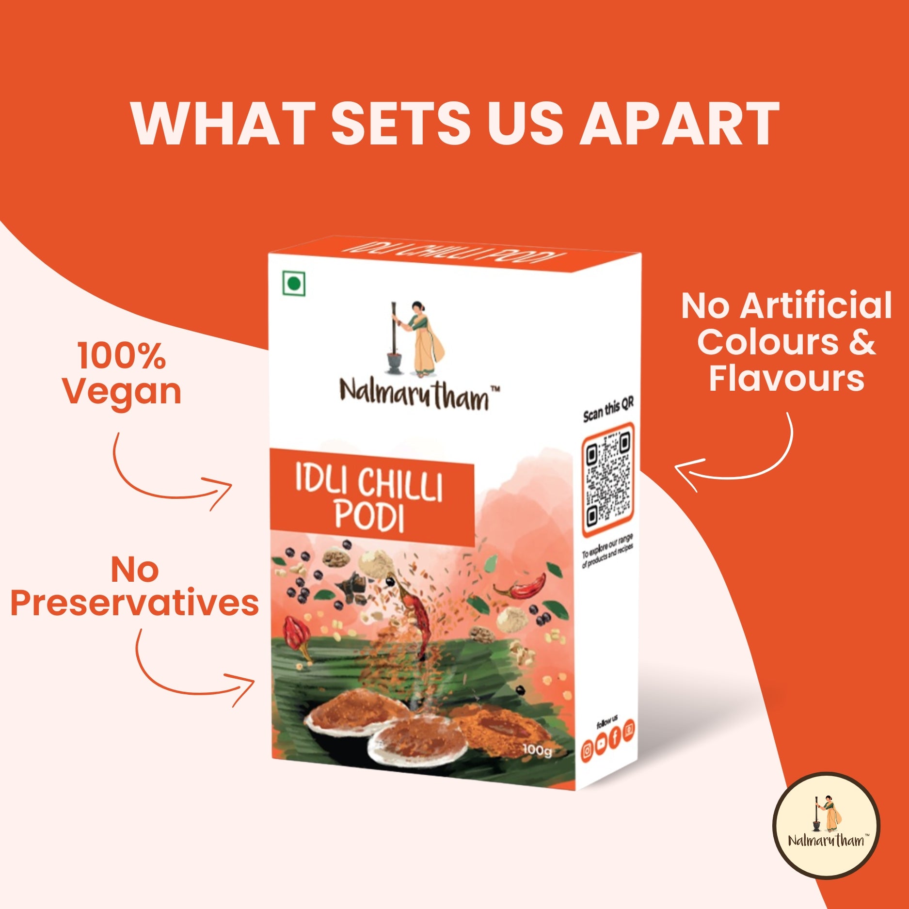 Signature Idli Chilli Podi – Homemade Coarse-Ground Spice Blend