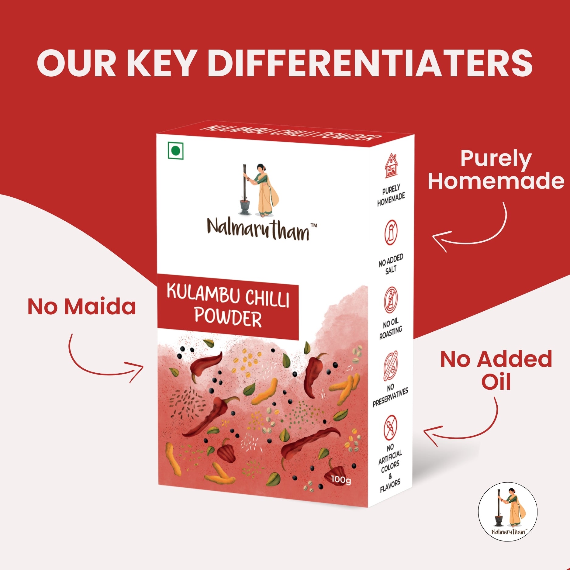 Traditional Kulambu Chilli Powder –  The Multi-Purpose Blend for Curries & Gravies