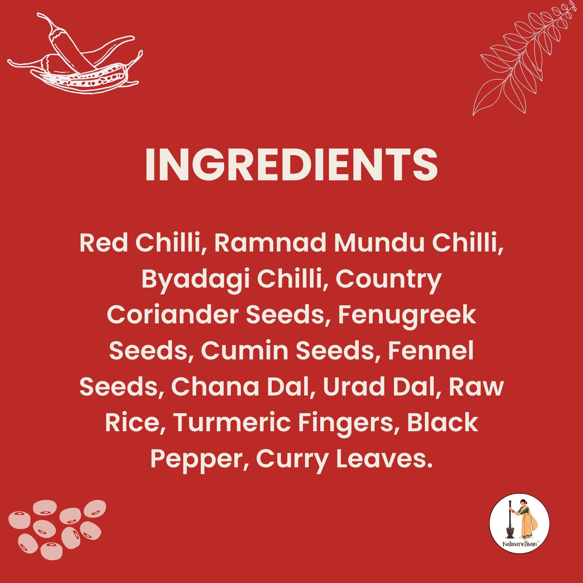 Traditional Kulambu Chilli Powder –  The Multi-Purpose Blend for Curries & Gravies