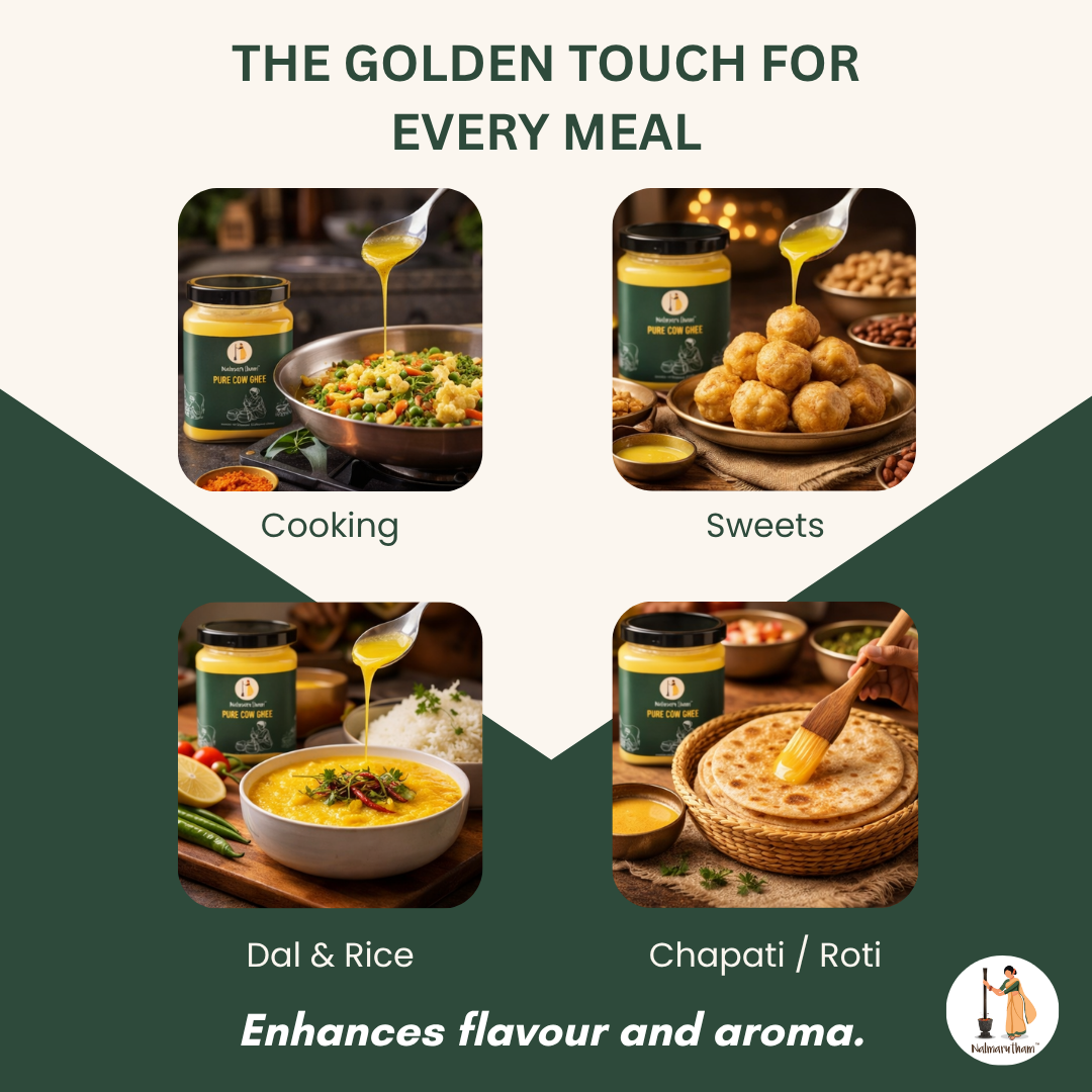 Rich flavor cooking with premium cow ghee